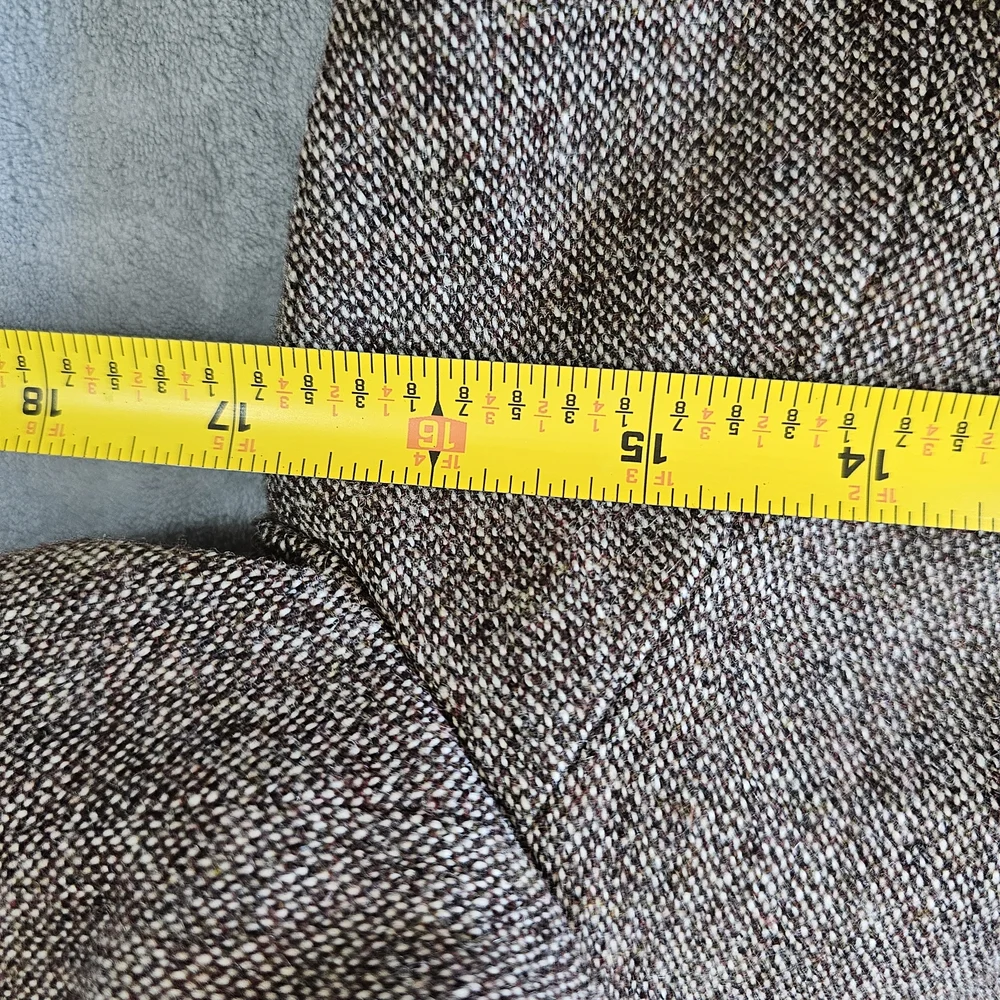 Trina Turk Wool Blend Brown Tweed Suit sz 2 Made in California - Picture 9 of 12
